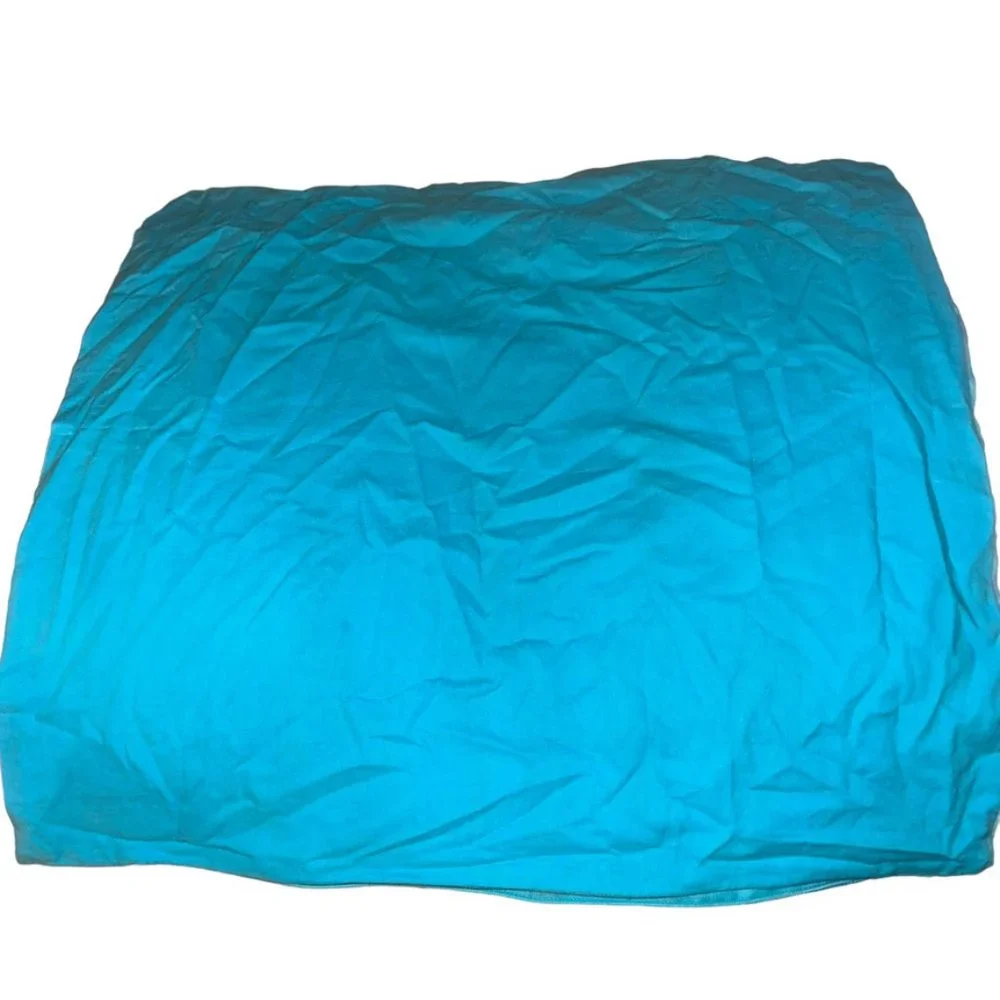 divine designs turquoise indigo tie dye cotton accent pillow cover